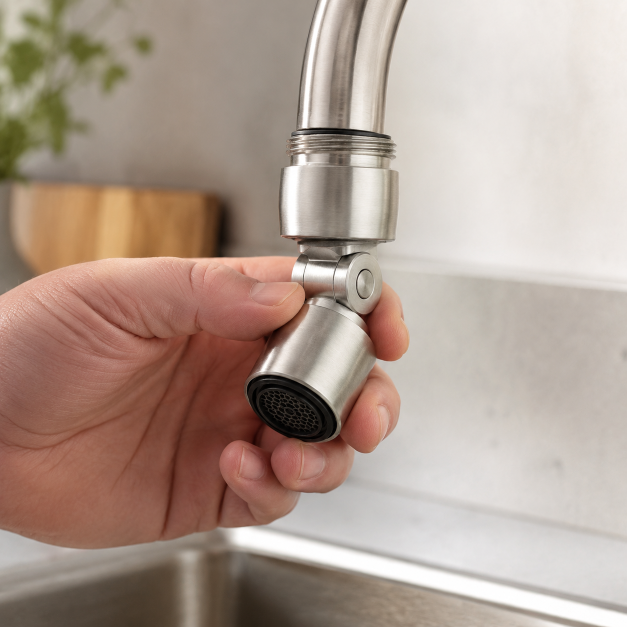 360-Degree Swivel Faucet Aerator