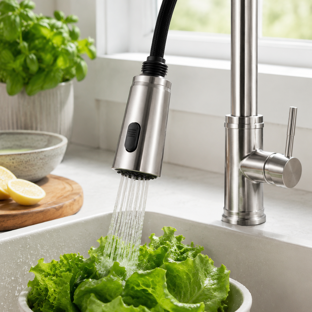 Dual-Mode Kitchen Faucet Sprayer