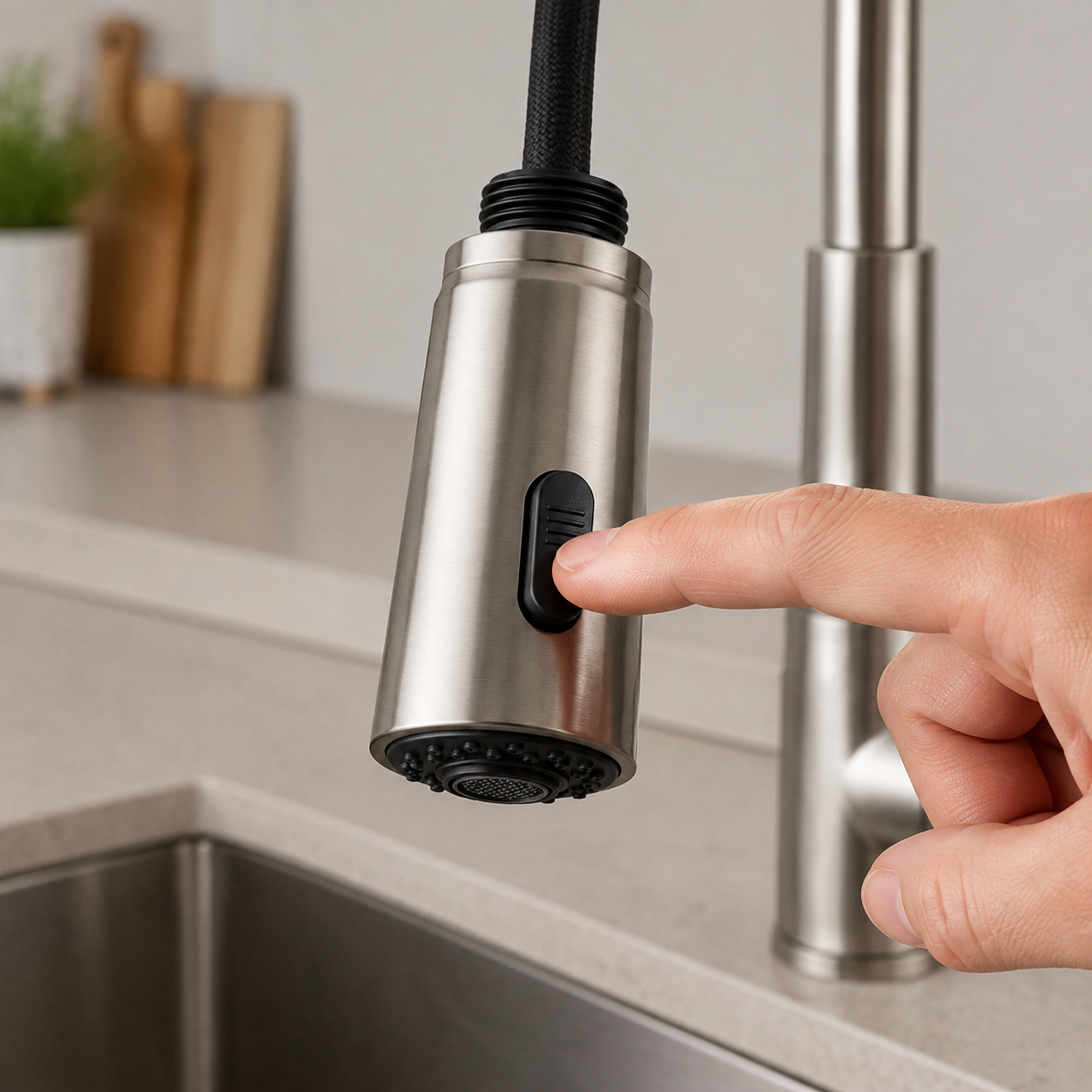 Dual-Mode Kitchen Faucet Sprayer