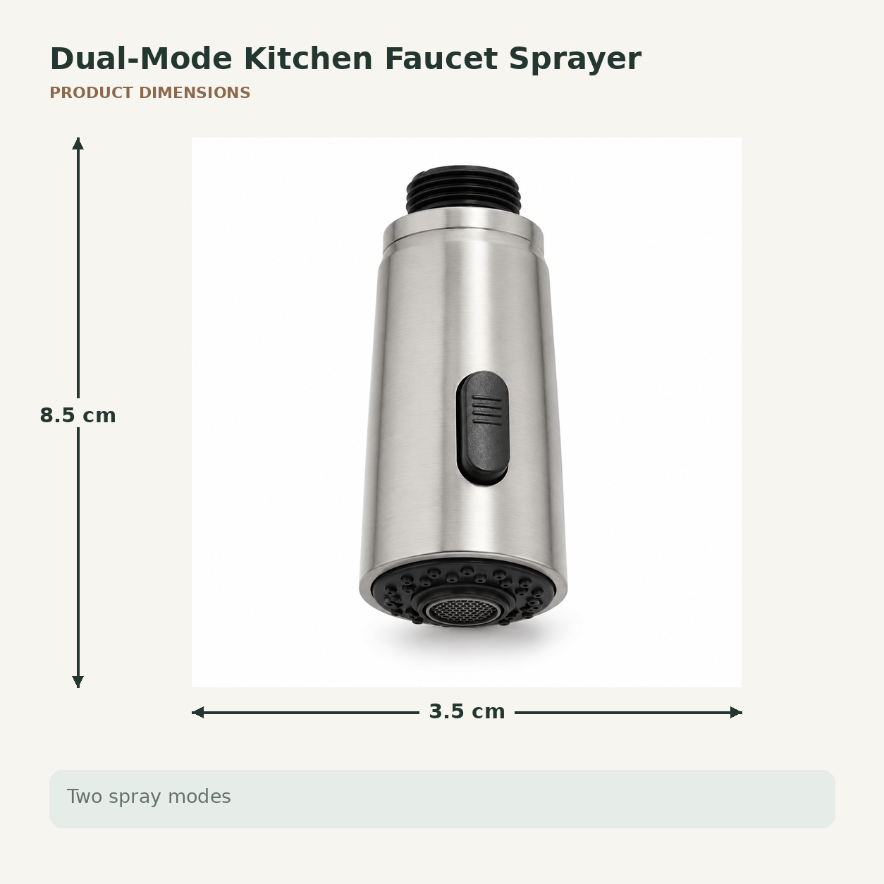 Dual-Mode Kitchen Faucet Sprayer