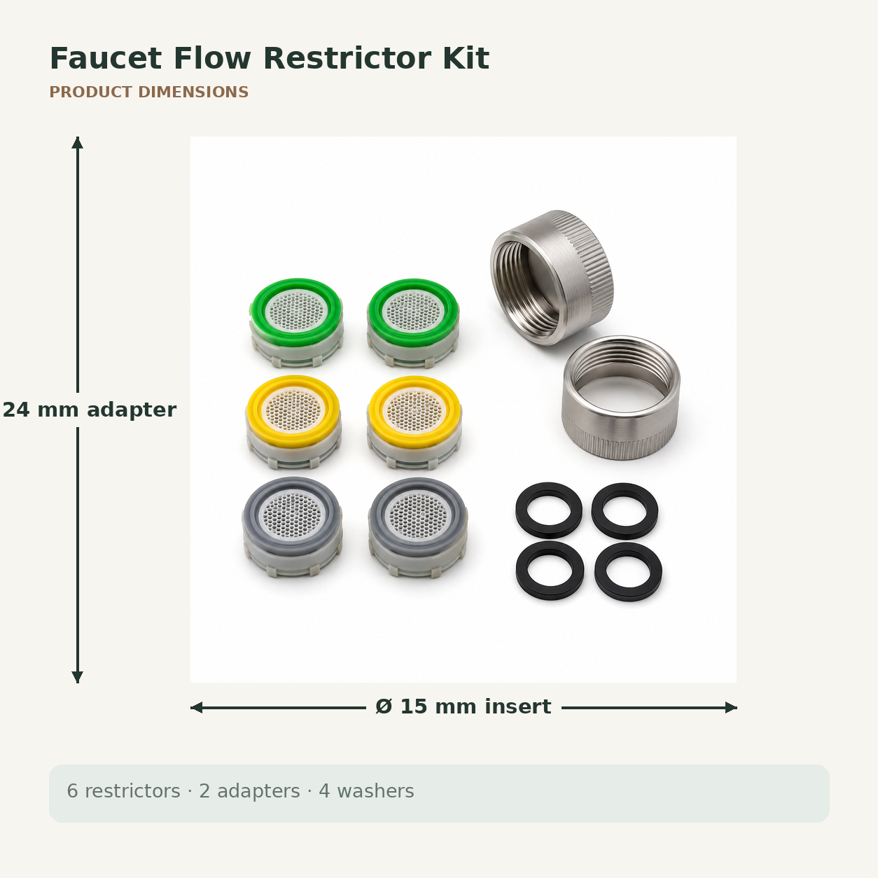 Faucet Flow Restrictor Kit