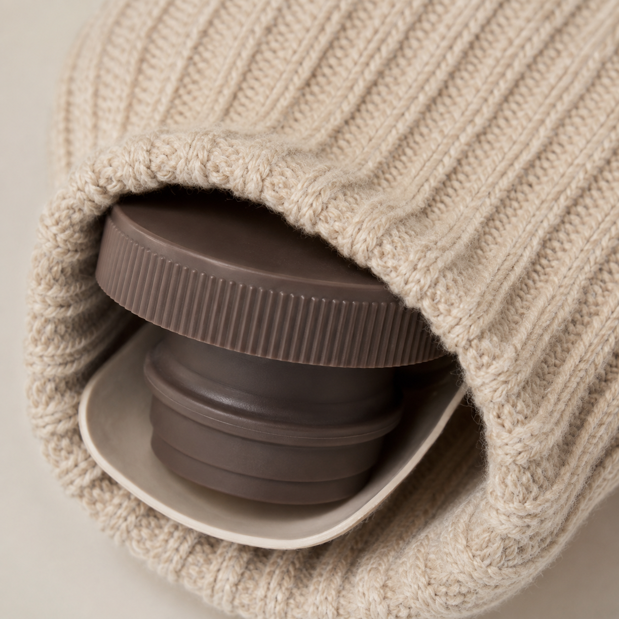 Hot-Water Bottle with Washable Cover