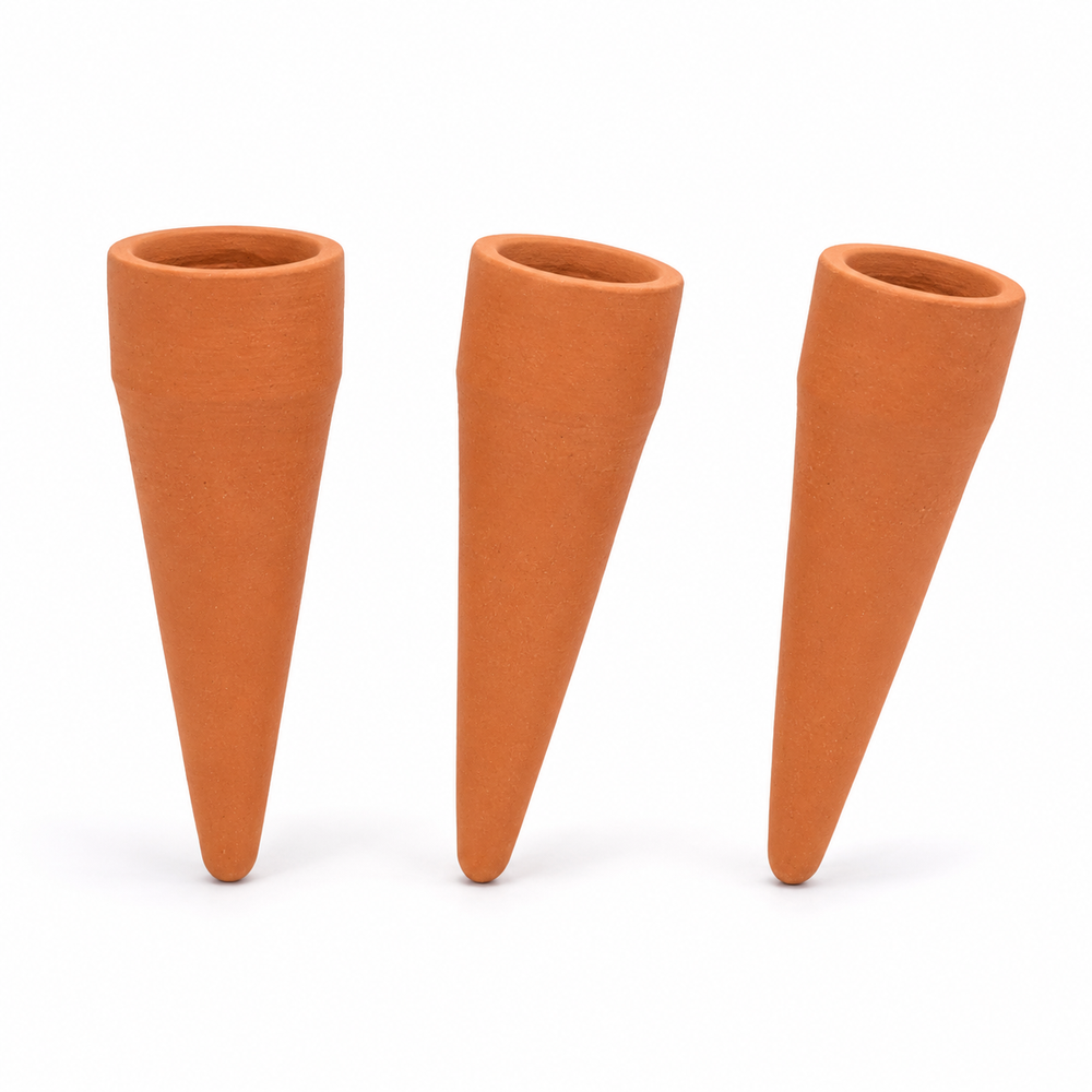 Terracotta Watering Spikes - Set of 3