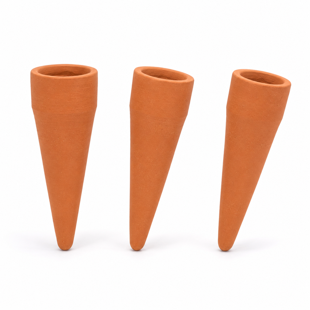 Terracotta Watering Spikes - Set of 3